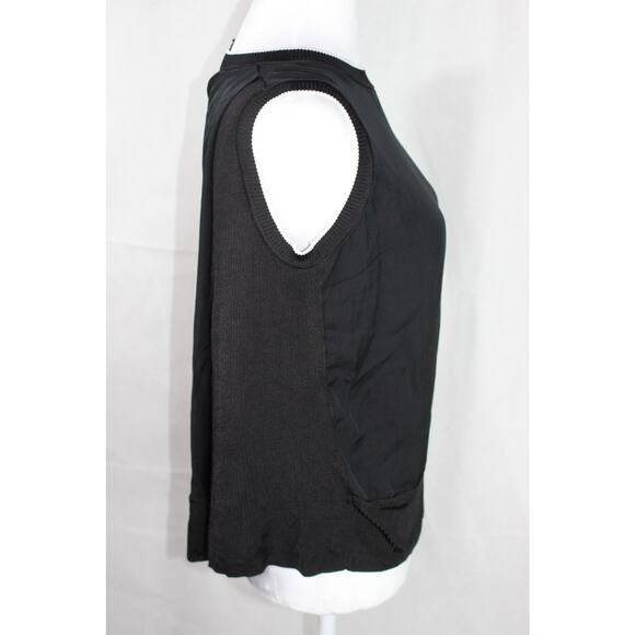 Rag & Bone Tanktop Mixed Texture Black White Trim Classic Old Money XS - Picture 2 of 7